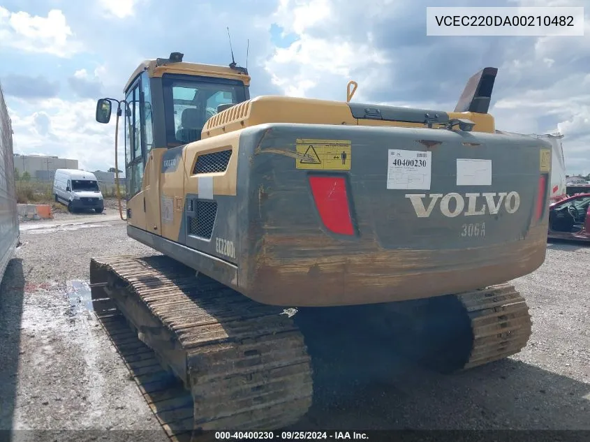 VCEC220DA00210482 2013 Volvo Ec220Dl Excavator