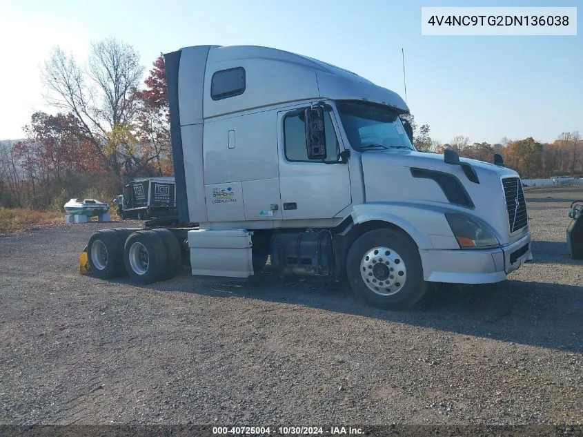 2013 Volvo Vn Vnl VIN: 4V4NC9TG2DN136038 Lot: 40725004