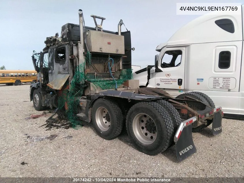 2014 Volvo Vnl64T VIN: 4V4NC9KL9EN167769 Lot: 20174242