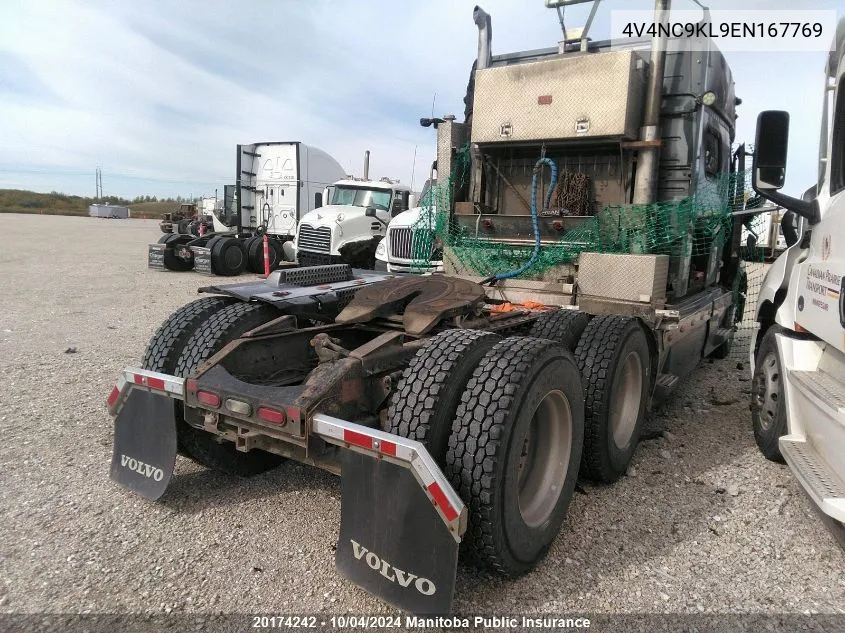 2014 Volvo Vnl64T VIN: 4V4NC9KL9EN167769 Lot: 20174242