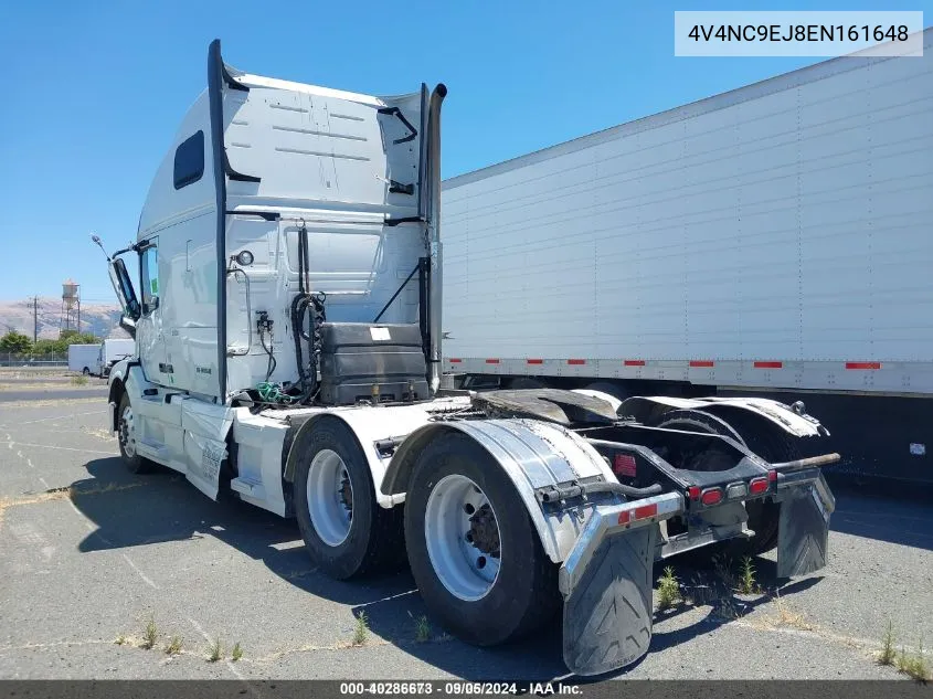 2014 Volvo Vn Vnl VIN: 4V4NC9EJ8EN161648 Lot: 40286673