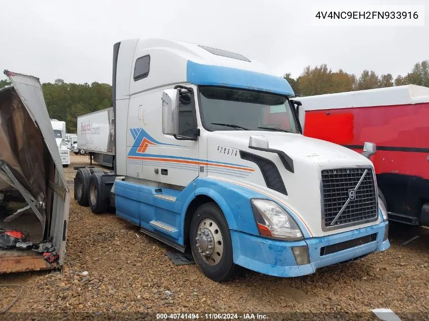 2015 Volvo Vn Vnl VIN: 4V4NC9EH2FN933916 Lot: 40741494