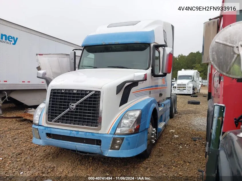 2015 Volvo Vn Vnl VIN: 4V4NC9EH2FN933916 Lot: 40741494