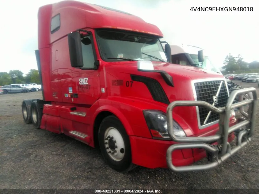 2016 Volvo Vn Vnl VIN: 4V4NC9EHXGN948018 Lot: 40221331