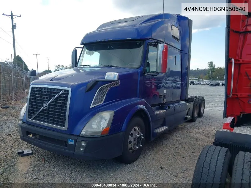 4V4NC9EH0GN950540 2016 Volvo Vn