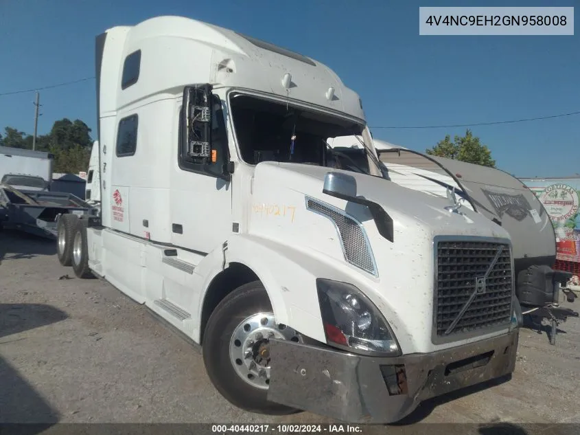 4V4NC9EH2GN958008 2016 Volvo Vn Vnl