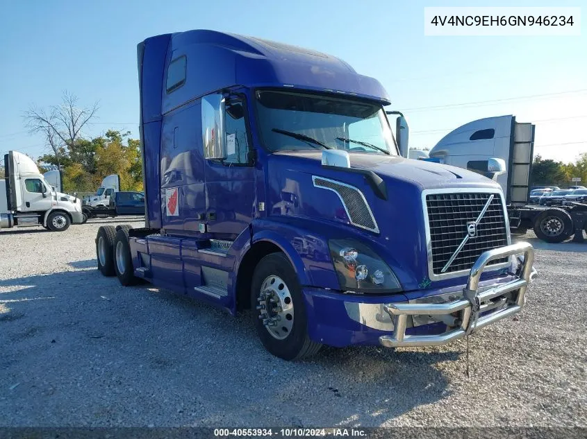 2016 Volvo Vn Vnl VIN: 4V4NC9EH6GN946234 Lot: 40553934