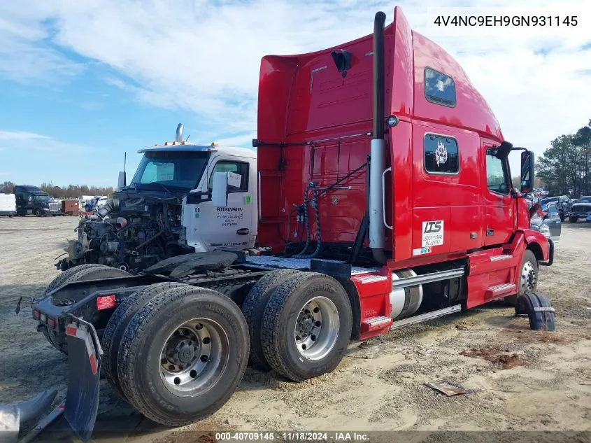 2016 Volvo Vn Vnl VIN: 4V4NC9EH9GN931145 Lot: 40709145