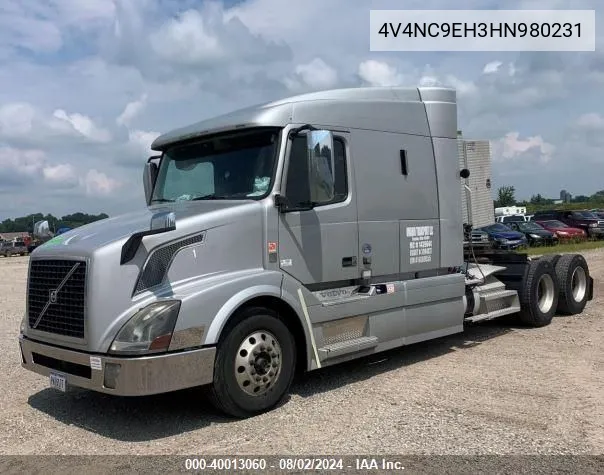 2017 Volvo Vnl VIN: 4V4NC9EH3HN980231 Lot: 40013060