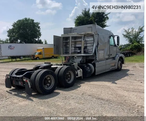 2017 Volvo Vnl VIN: 4V4NC9EH3HN980231 Lot: 40013060