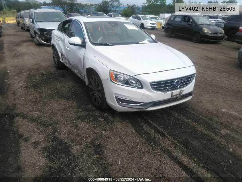 2017 Volvo S60 Inscription T5 VIN: LYV402TK5HB128503 Lot: 40084915