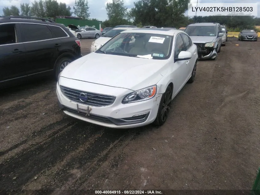 2017 Volvo S60 Inscription T5 VIN: LYV402TK5HB128503 Lot: 40084915