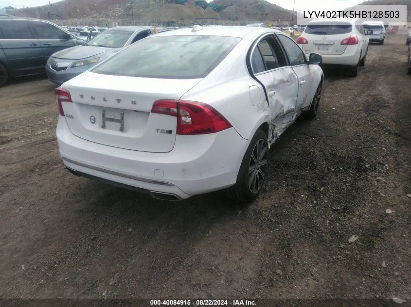 2017 Volvo S60 Inscription T5 VIN: LYV402TK5HB128503 Lot: 40084915