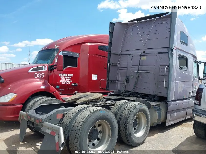 2017 Volvo Vnl VIN: 4V4NC9EH9HN984820 Lot: 40198262