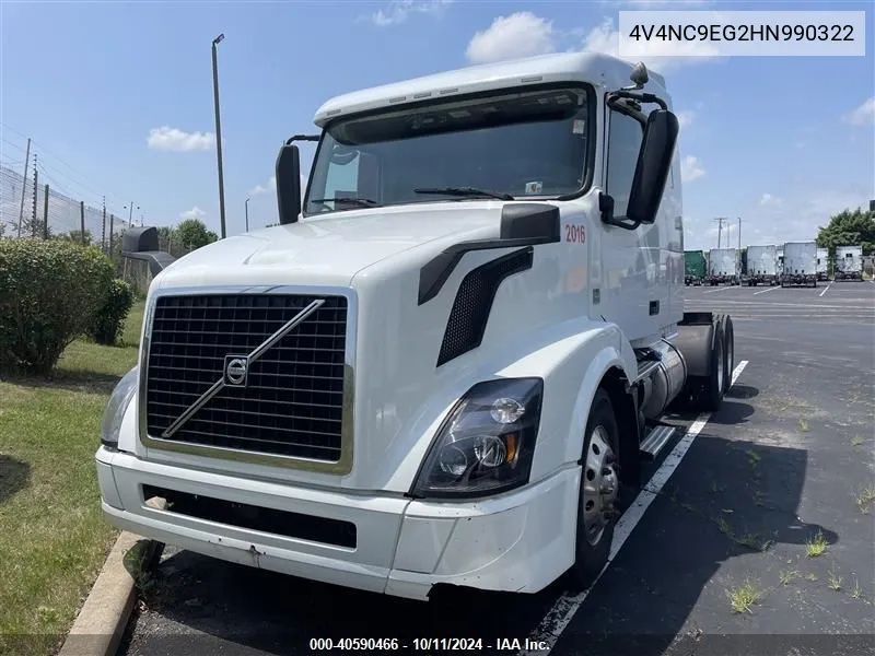 2017 Volvo Vnl VIN: 4V4NC9EG2HN990322 Lot: 40590466