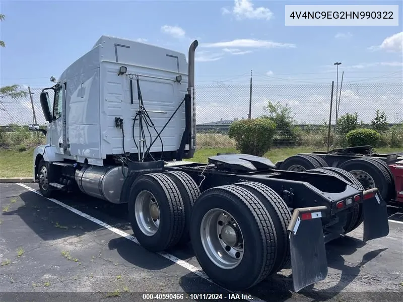 2017 Volvo Vnl VIN: 4V4NC9EG2HN990322 Lot: 40590466