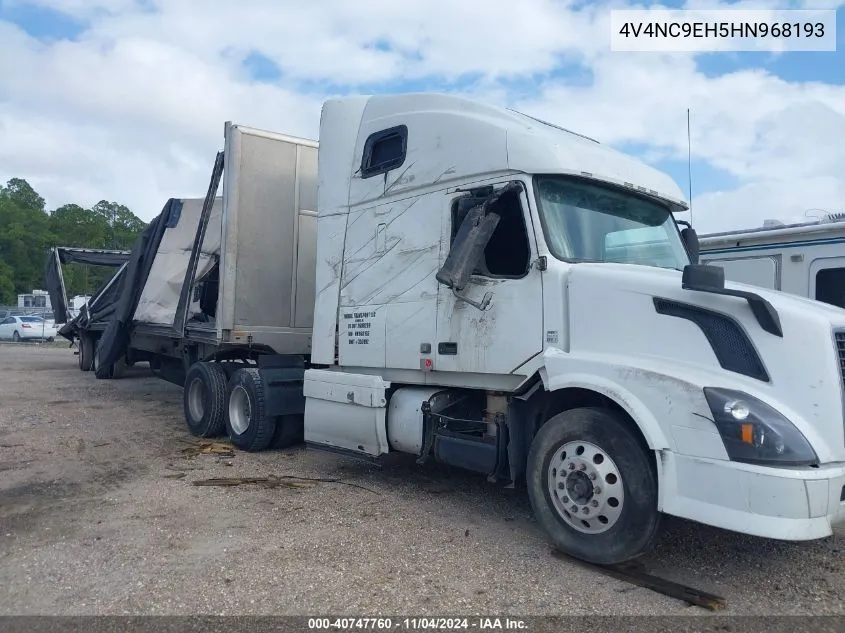 2017 Volvo Vnl VIN: 4V4NC9EH5HN968193 Lot: 40747760