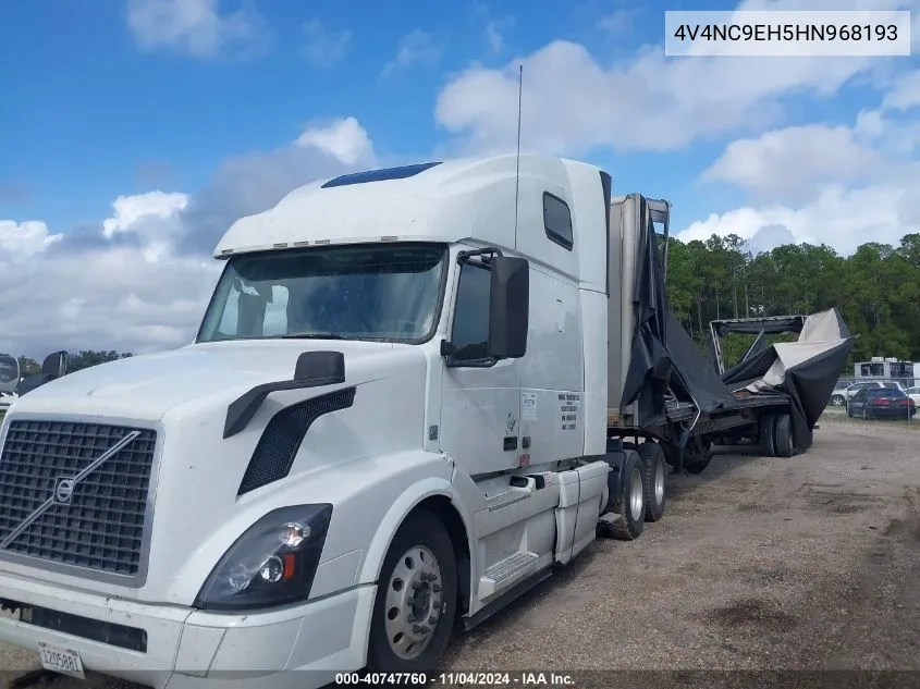 2017 Volvo Vnl VIN: 4V4NC9EH5HN968193 Lot: 40747760