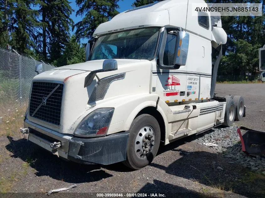 2018 Volvo Vnl VIN: 4V4NC9EH5JN885143 Lot: 39989846