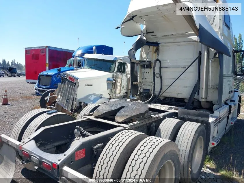 2018 Volvo Vnl VIN: 4V4NC9EH5JN885143 Lot: 39989846