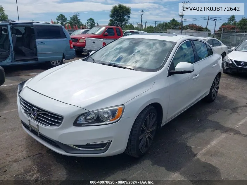 LYV402TK0JB172642 2018 Volvo S60 Inscription T5