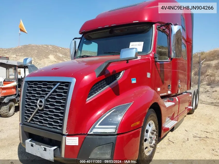 2018 Volvo Vnl VIN: 4V4NC9EH8JN904266 Lot: 40111303