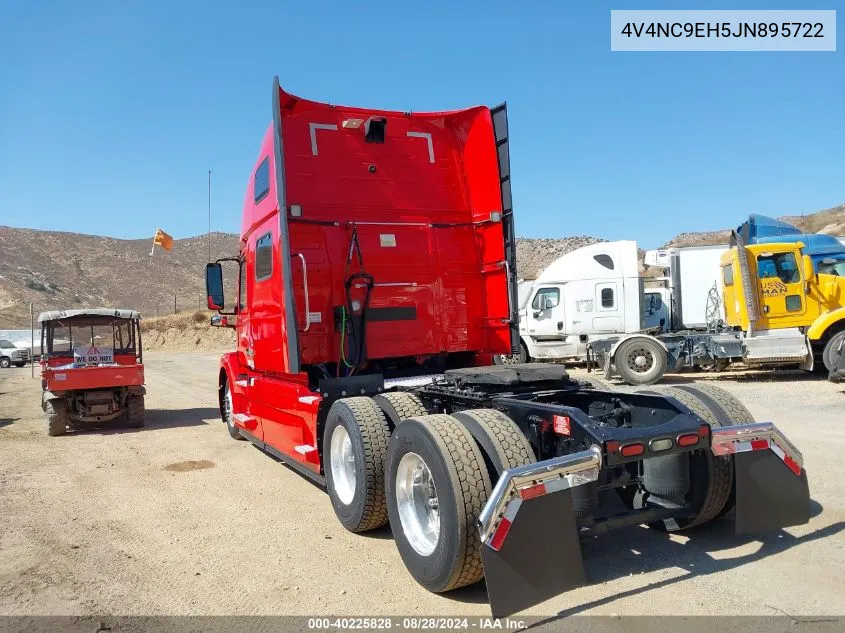 2018 Volvo Vnl VIN: 4V4NC9EH5JN895722 Lot: 40225828