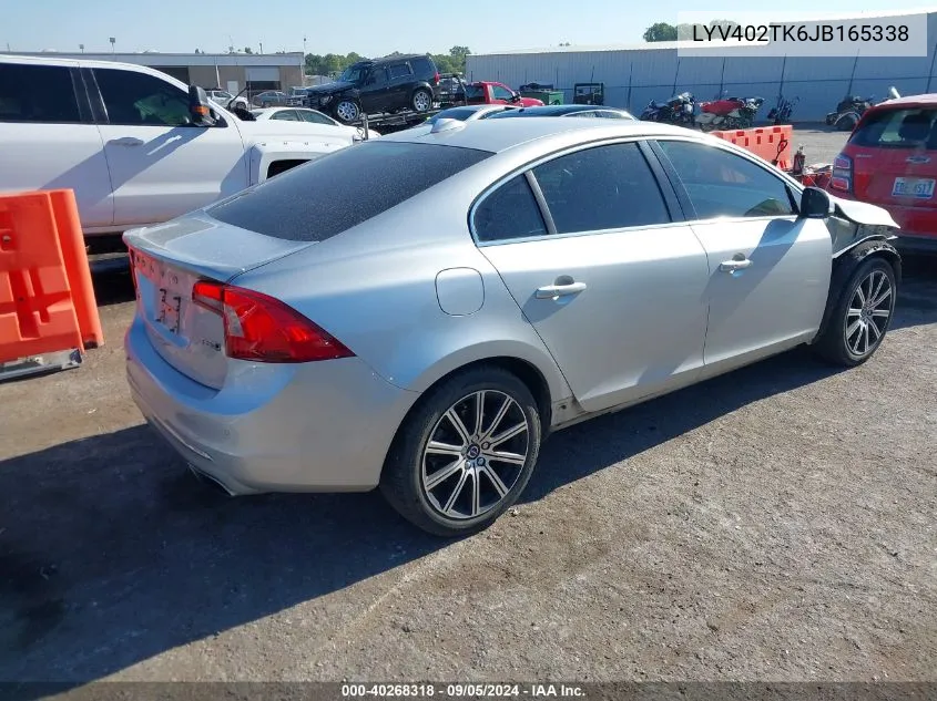 2018 Volvo S60 Inscription Inscription/Premier VIN: LYV402TK6JB165338 Lot: 40268318