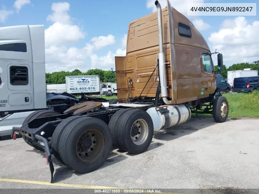 2018 Volvo Vnl VIN: 4V4NC9EG9JN892247 Lot: 40273955