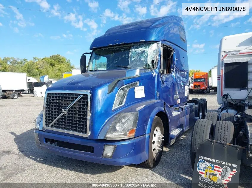 2018 Volvo Vn Vnl VIN: 4V4NC9EH1JN890078 Lot: 40490960