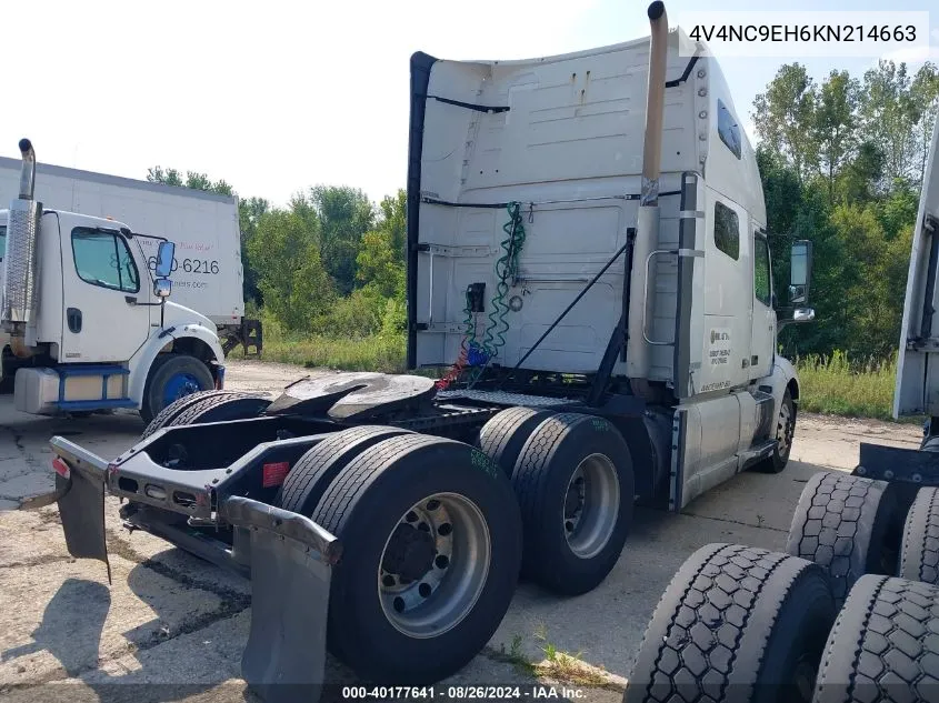 2019 Volvo Vnl VIN: 4V4NC9EH6KN214663 Lot: 40177641