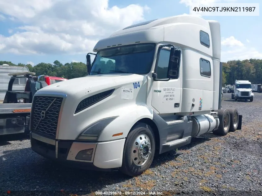 2019 Volvo Vnl VIN: 4V4NC9TJ9KN211987 Lot: 40299678