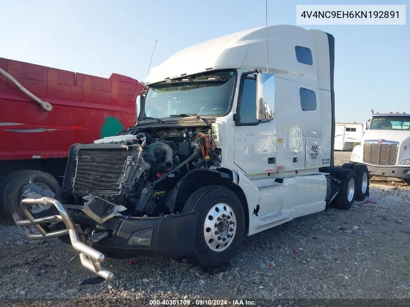 4V4NC9EH6KN192891 2019 Volvo Vnl Vnl