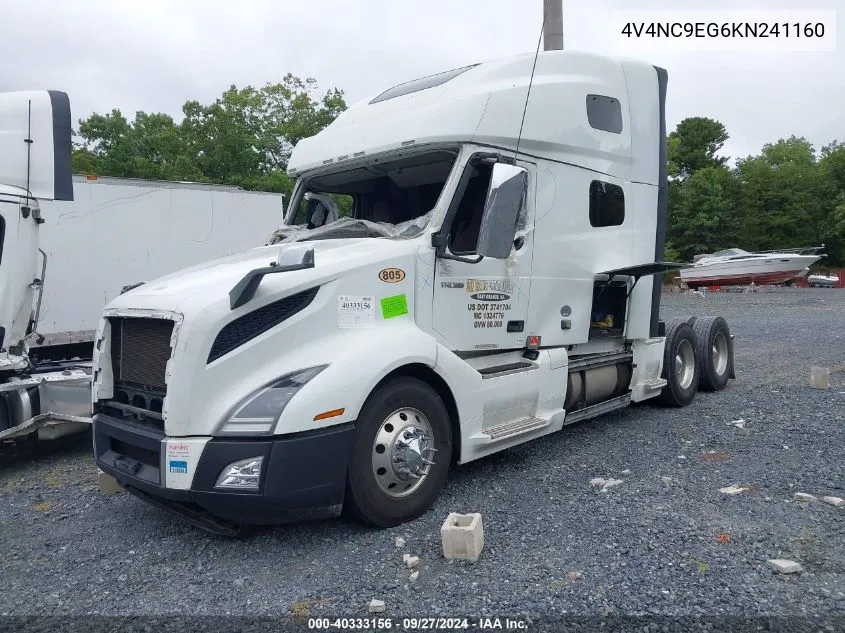 4V4NC9EG6KN241160 2019 Volvo Vnl