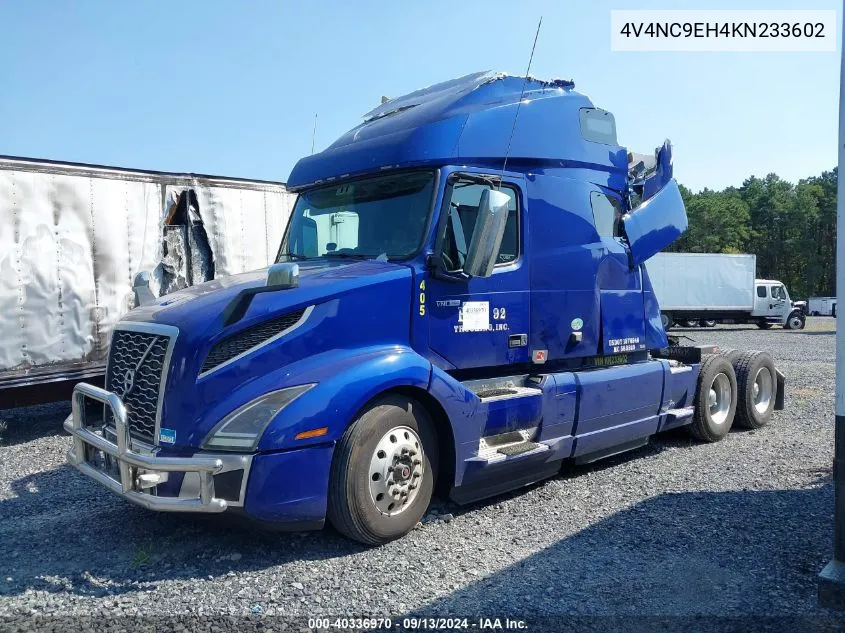 2019 Volvo Vnl VIN: 4V4NC9EH4KN233602 Lot: 40336970