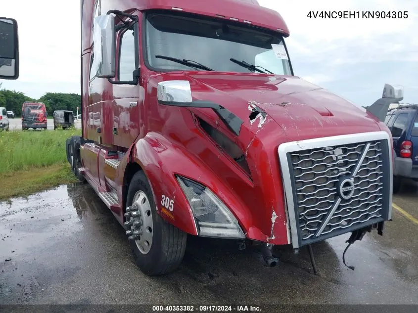 2019 Volvo Vnl VIN: 4V4NC9EH1KN904305 Lot: 40353382