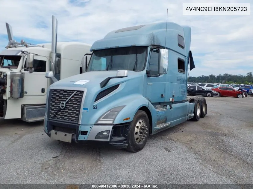 2019 Volvo Vnl VIN: 4V4NC9EH8KN205723 Lot: 40412306