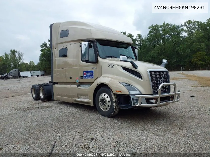 2019 Volvo Vnl VIN: 4V4NC9EH5KN198231 Lot: 40496327