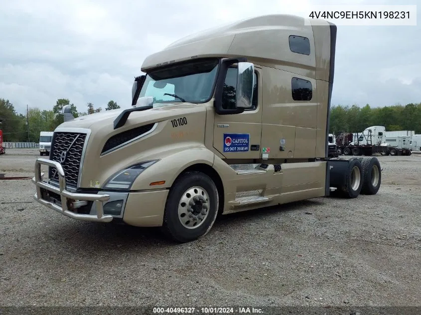 2019 Volvo Vnl VIN: 4V4NC9EH5KN198231 Lot: 40496327