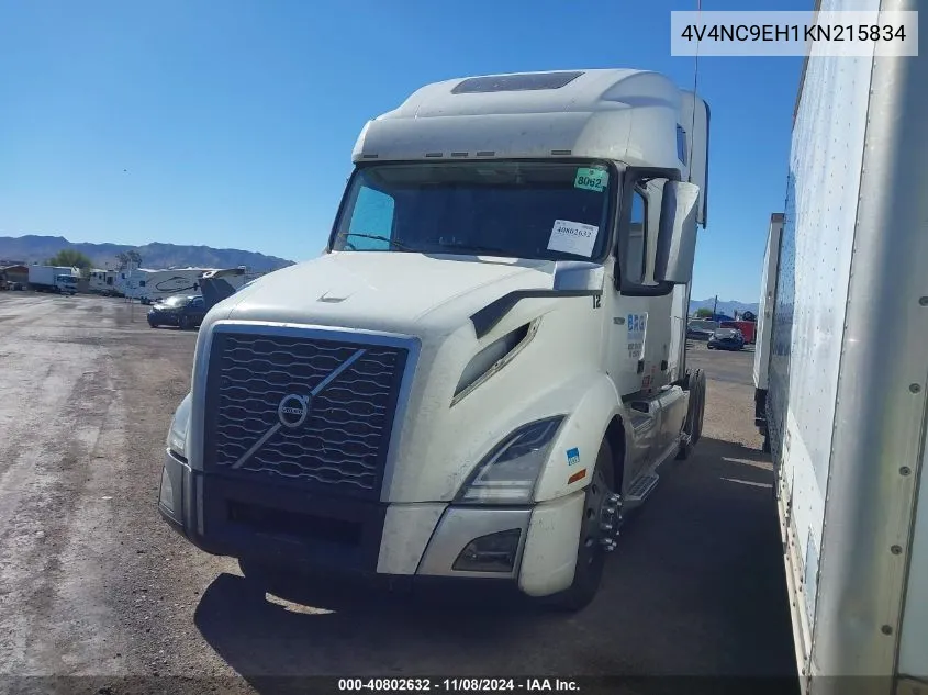 2019 Volvo Vnl VIN: 4V4NC9EH1KN215834 Lot: 40802632