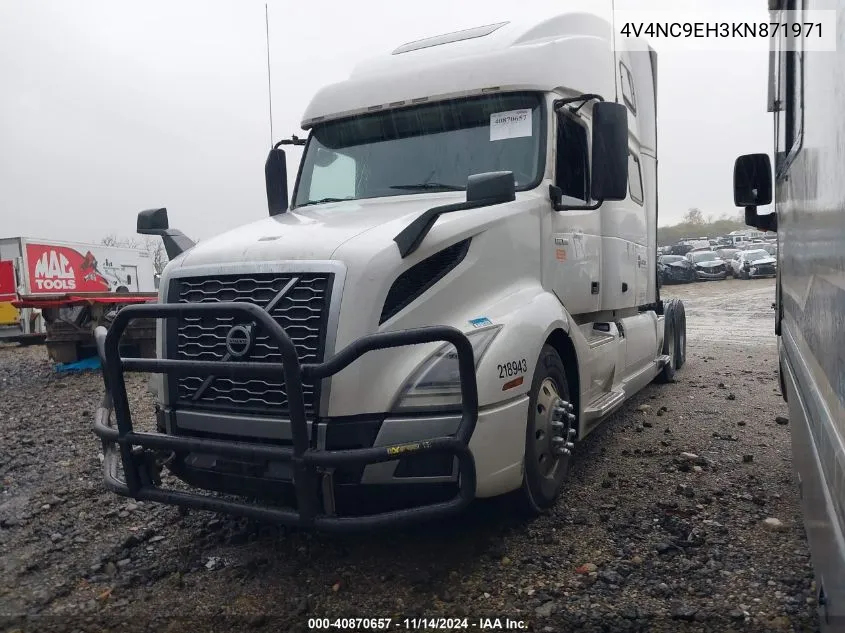 2019 Volvo Vnl VIN: 4V4NC9EH3KN871971 Lot: 40870657