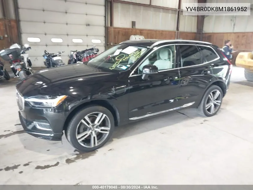 YV4BR0DK8M1861952 2021 Volvo Xc60 Recharge Plug-In Hybrid T8 Inscription Expression