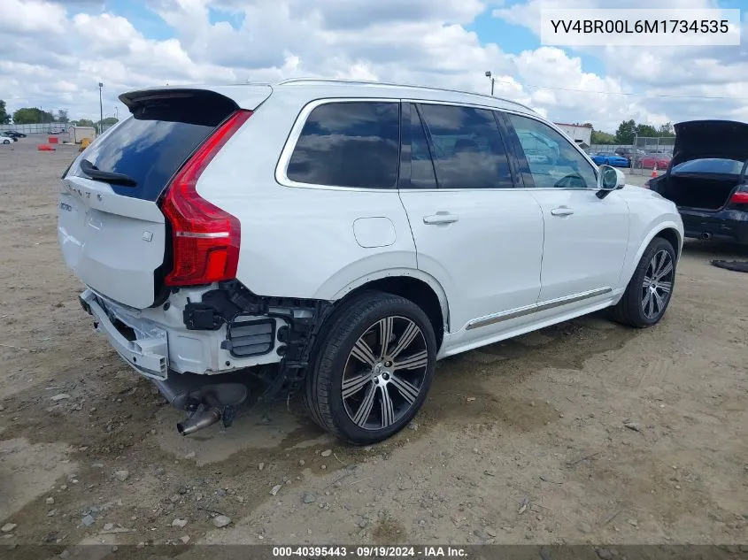 YV4BR00L6M1734535 2021 Volvo Xc90 Recharge Plug-In Hybrid T8 Inscription 6 Passenger