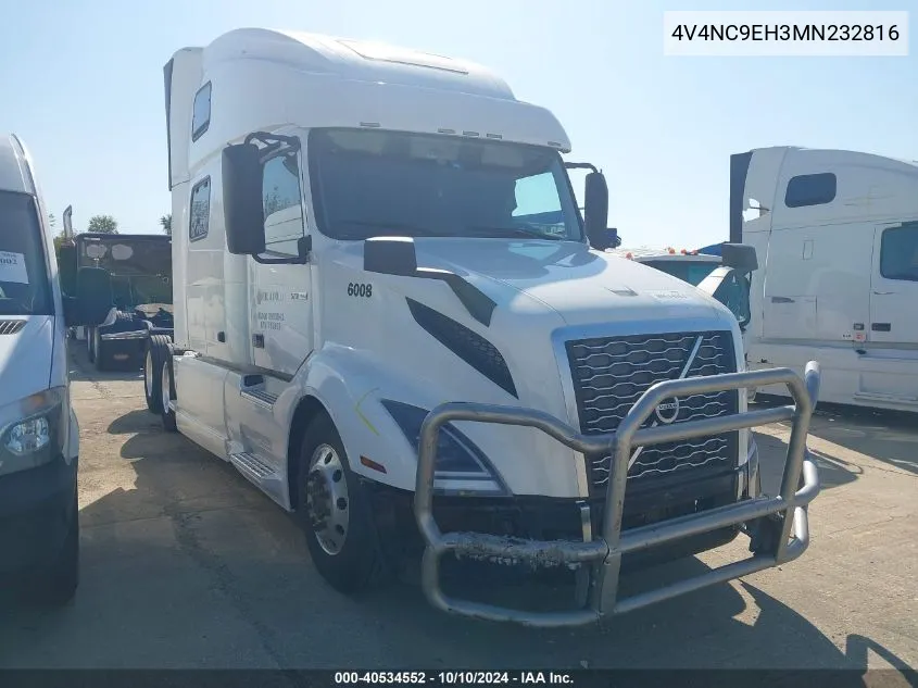 2021 Volvo Vnl VIN: 4V4NC9EH3MN232816 Lot: 40534552