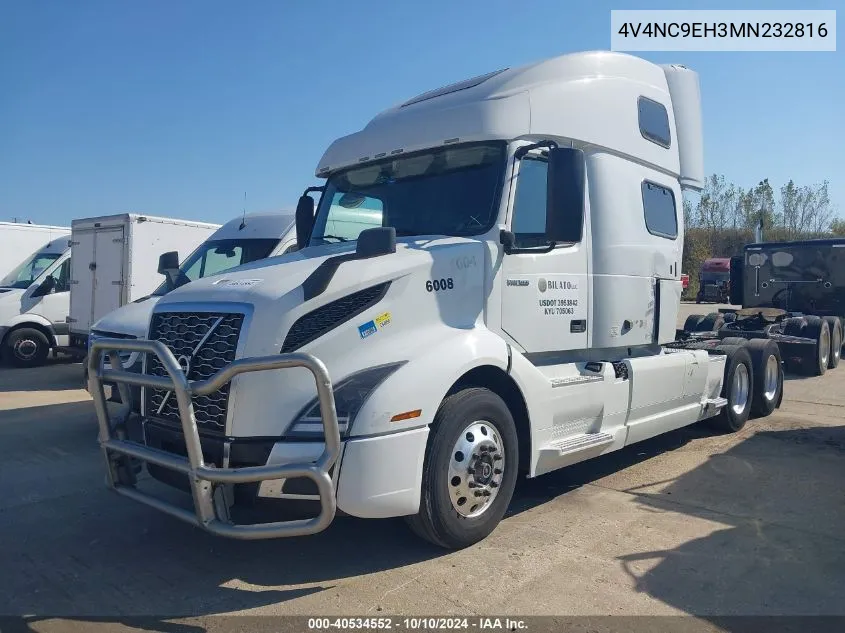 2021 Volvo Vnl VIN: 4V4NC9EH3MN232816 Lot: 40534552