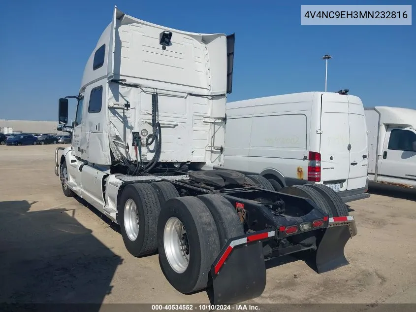 2021 Volvo Vnl VIN: 4V4NC9EH3MN232816 Lot: 40534552