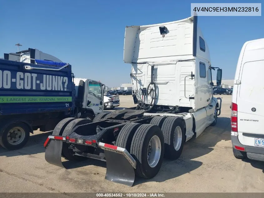 2021 Volvo Vnl VIN: 4V4NC9EH3MN232816 Lot: 40534552