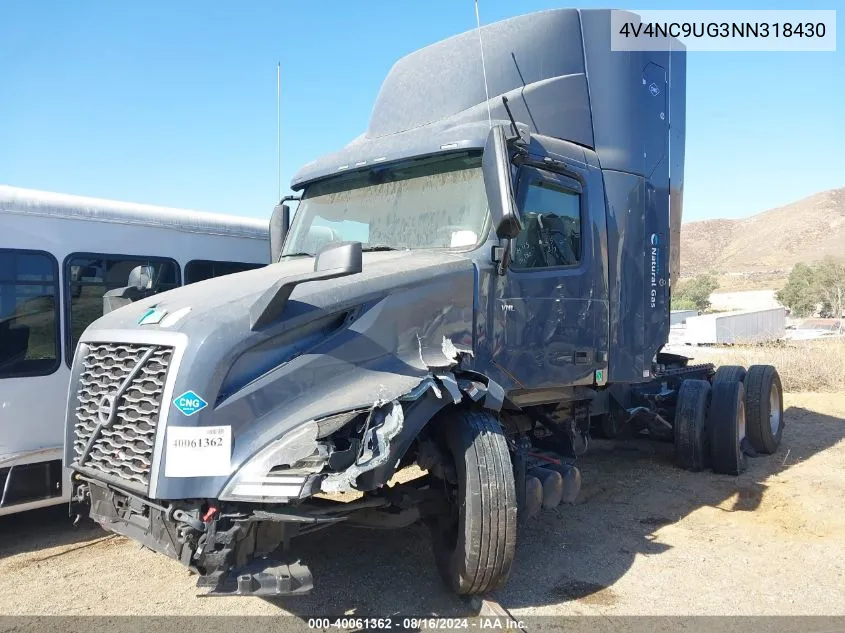 2022 Volvo Vnl VIN: 4V4NC9UG3NN318430 Lot: 40313786