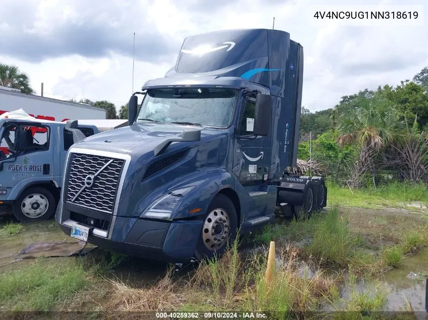 2022 Volvo Vnl VIN: 4V4NC9UG1NN318619 Lot: 40259362