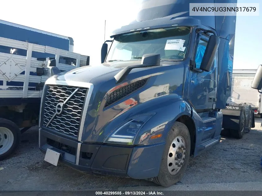 2022 Volvo Vnl VIN: 4V4NC9UG3NN317679 Lot: 40299585